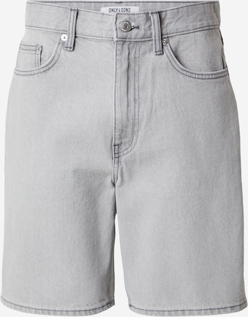 Jean 'ONSFADE' Only & Sons en gris : devant