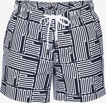 Shorts de bain ' Mediterran ' JOOP! en bleu : devant