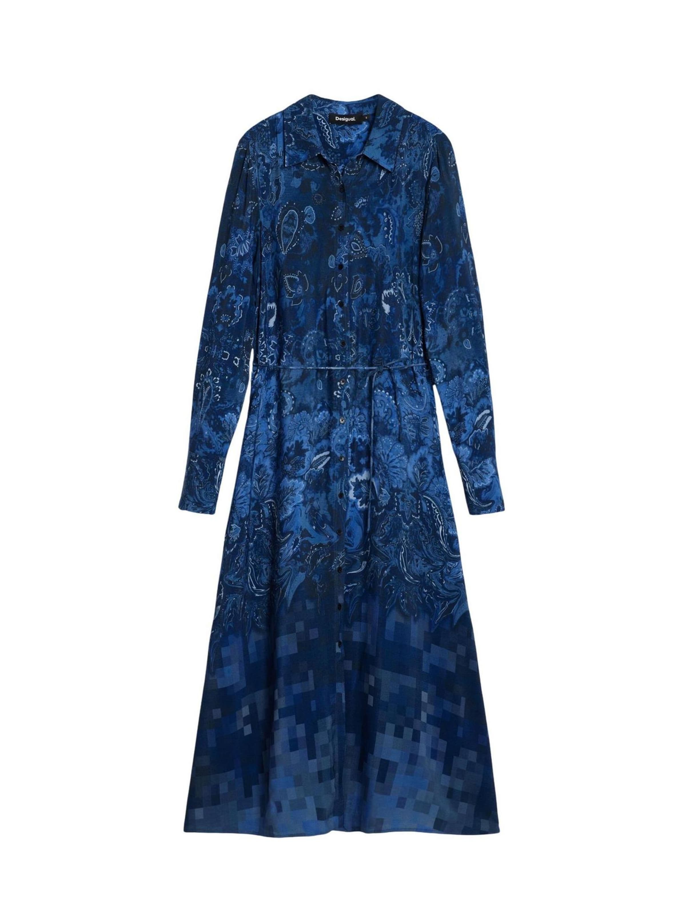 Desigual - Vestido 'VEST_CAMISEROLICUAD 25WWVW23' en azul