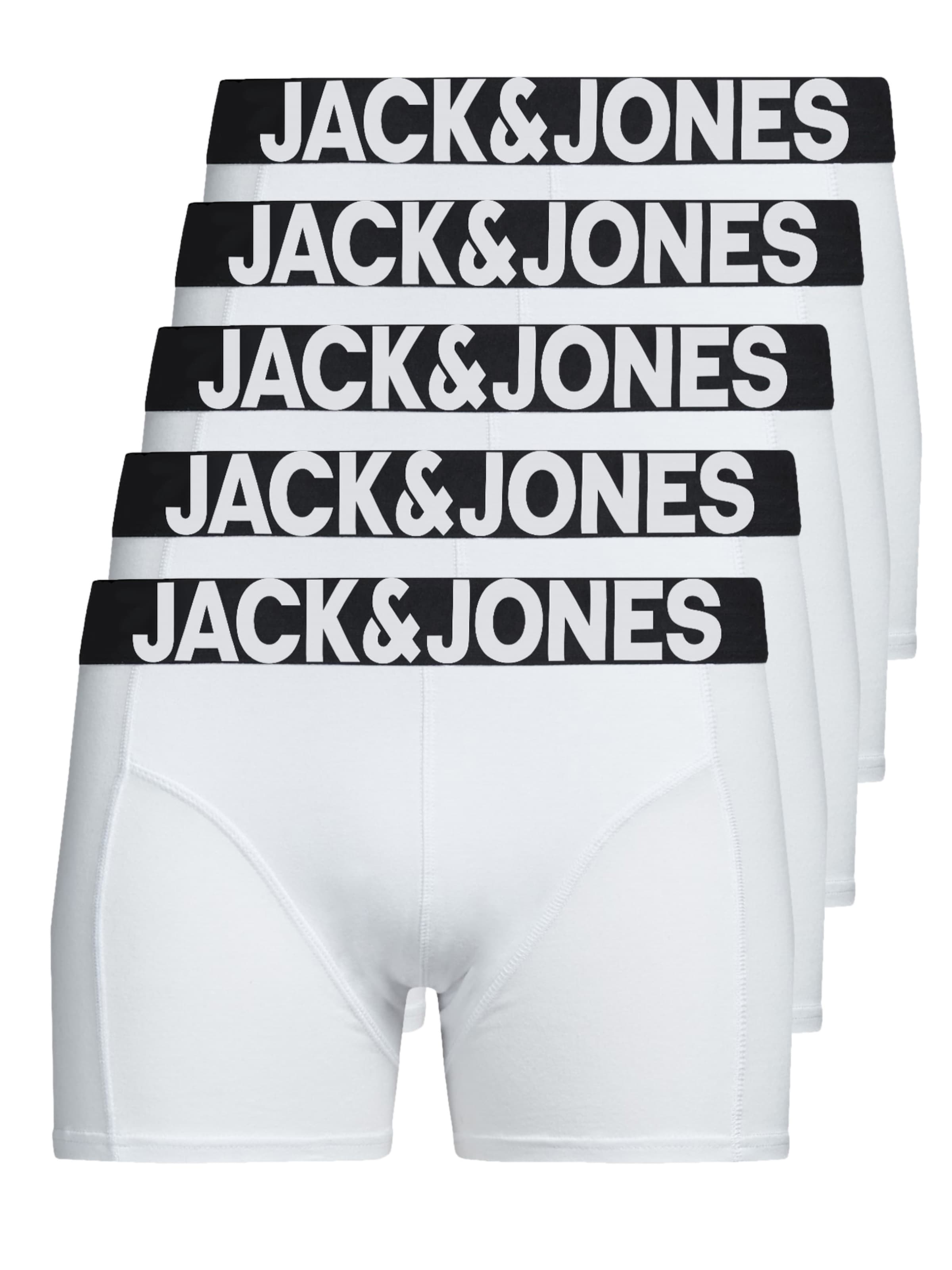 JACK & JONES Boxer shorts 'JJSolid' in White: front