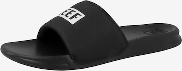 Claquettes / Tongs 'One Slide' REEF en noir : devant