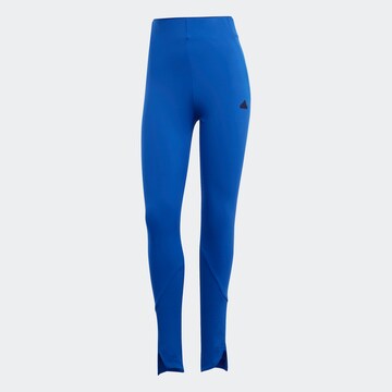 ADIDAS SPORTSWEAR Skinny Workout Pants 'Z.N.E.' in Blue