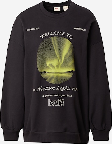 Sweat-shirt 'Graphic Prism Crew' LEVI'S ® en noir : devant