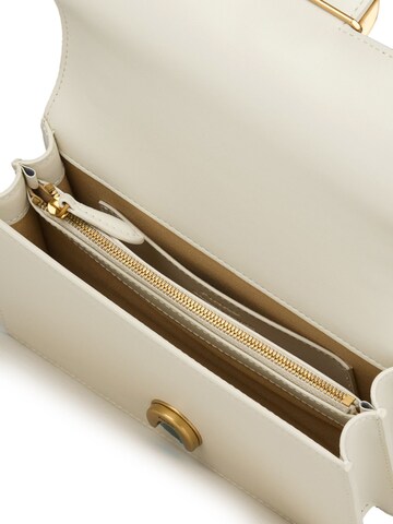 PINKO - Bolso de hombro 'Love One Mini Dc Vitello Seta' en blanco