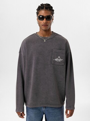 Dandalo - Sweatshirt 'Andriel' em cinzento: frente