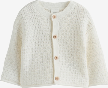 Next Neuletakki värissä valkoinen: etupuoli