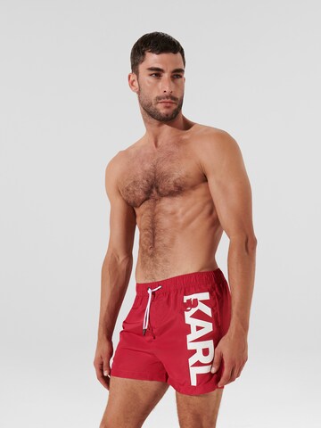 Karl Lagerfeld Badehose in Pink: Vorderseite