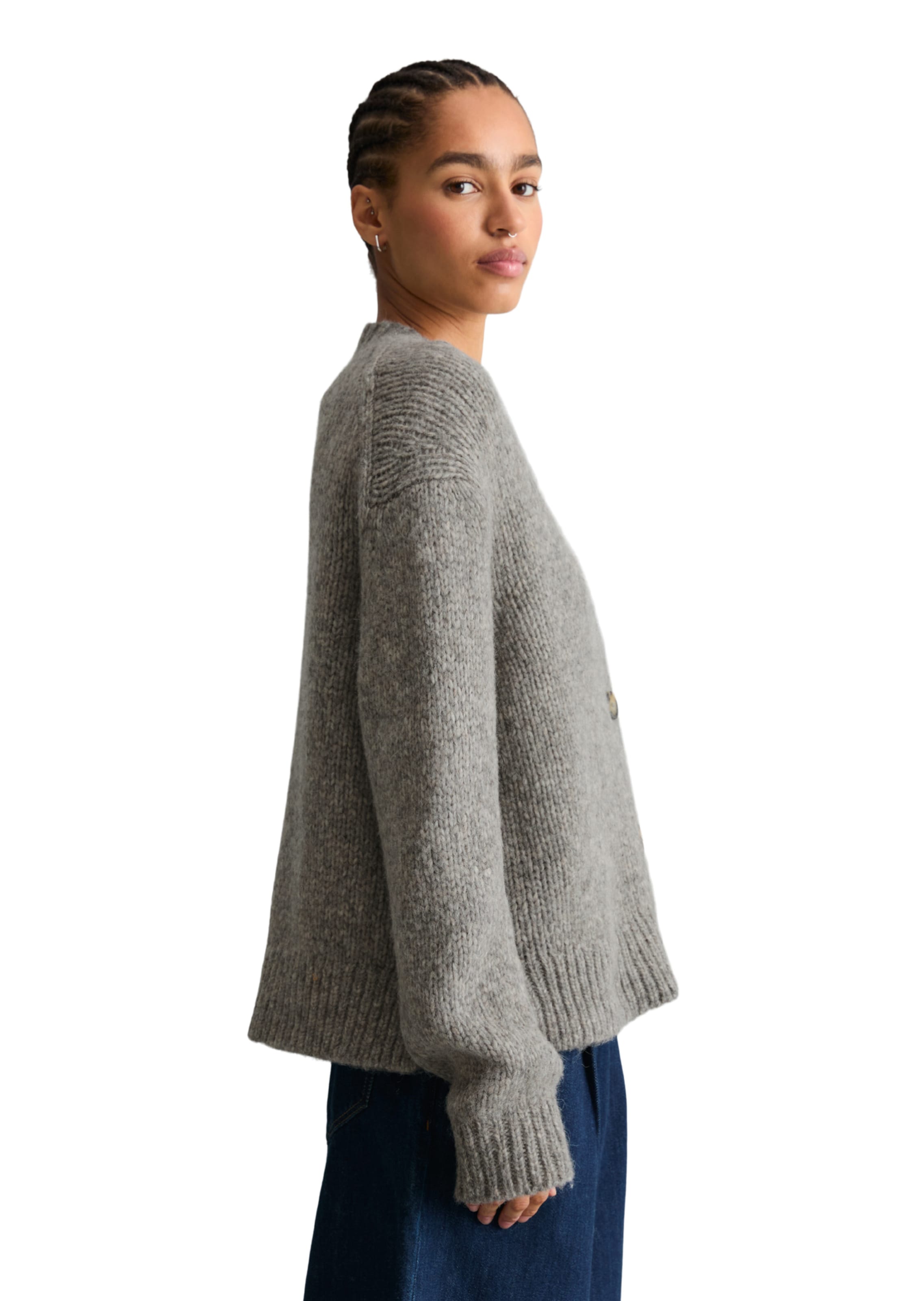 Marc O'Polo DENIM Strickjacke in Grau
