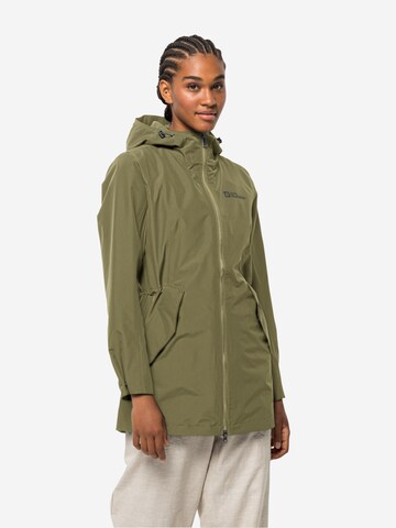 JACK WOLFSKIN - Casaco outdoor 'Dakar' em verde: frente