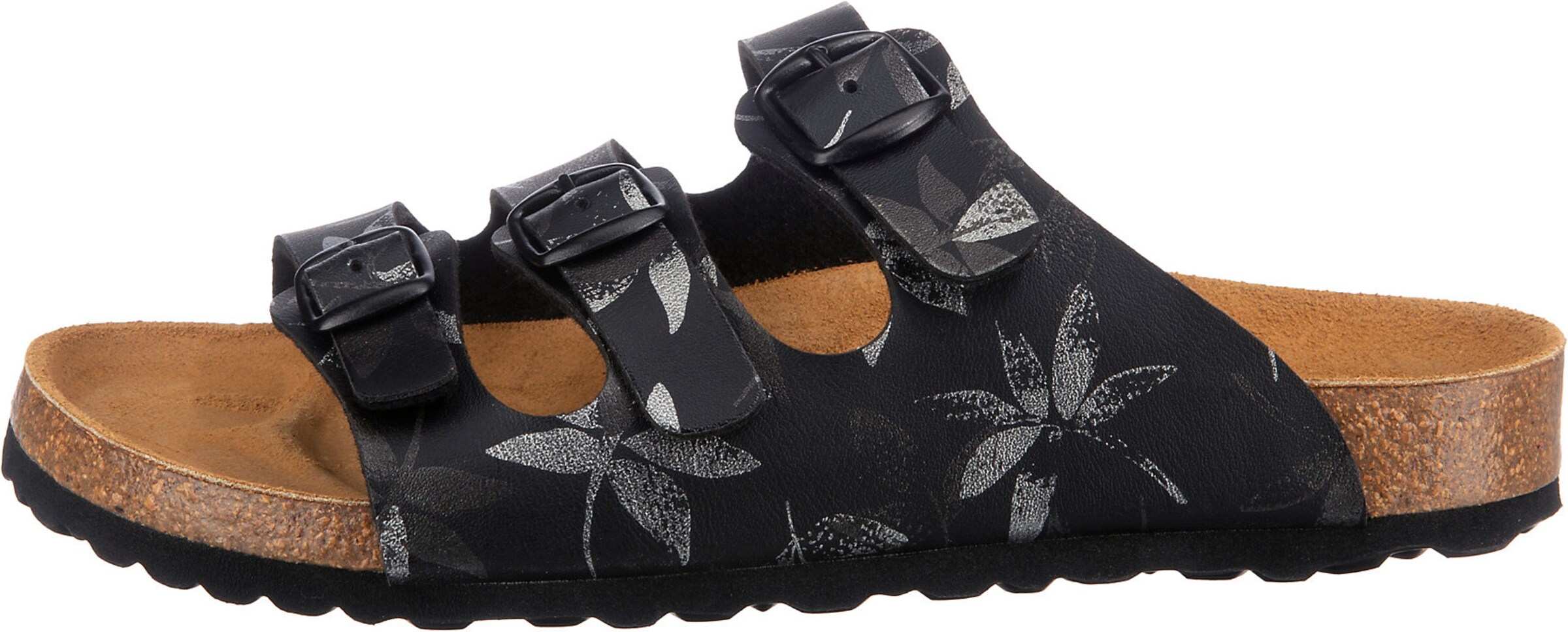 LICO Pantolette in Schwarz: Vorderseite