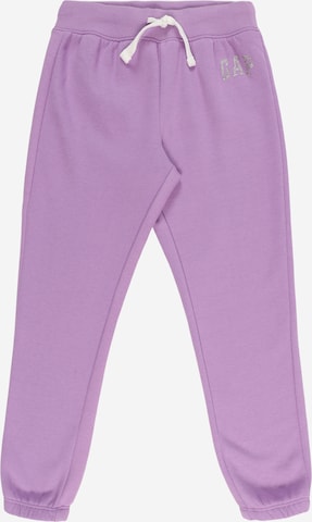 GAP Tapered Pants in Purple: front