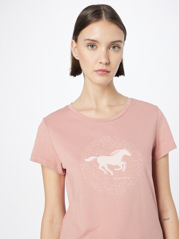 MUSTANG T-Shirt 'Alexia' in Pink