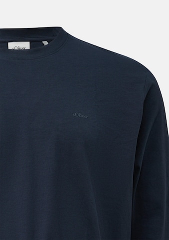 T-Shirt s.Oliver Men Big Sizes en bleu : devant