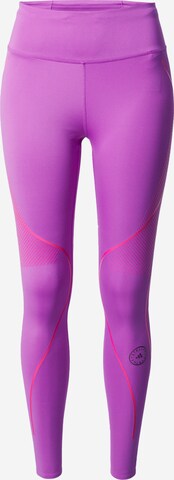 ADIDAS BY STELLA MCCARTNEY Skinny Workout Pants 'Truepace' in Purple: front