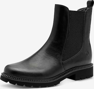 Tamaris Chelsea Boots in Black: front