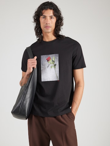 T-Shirt 'Durose' HUGO en noir : devant