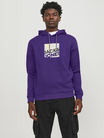 JACK & JONES Sweatshirt 'Logan' in Purple: front