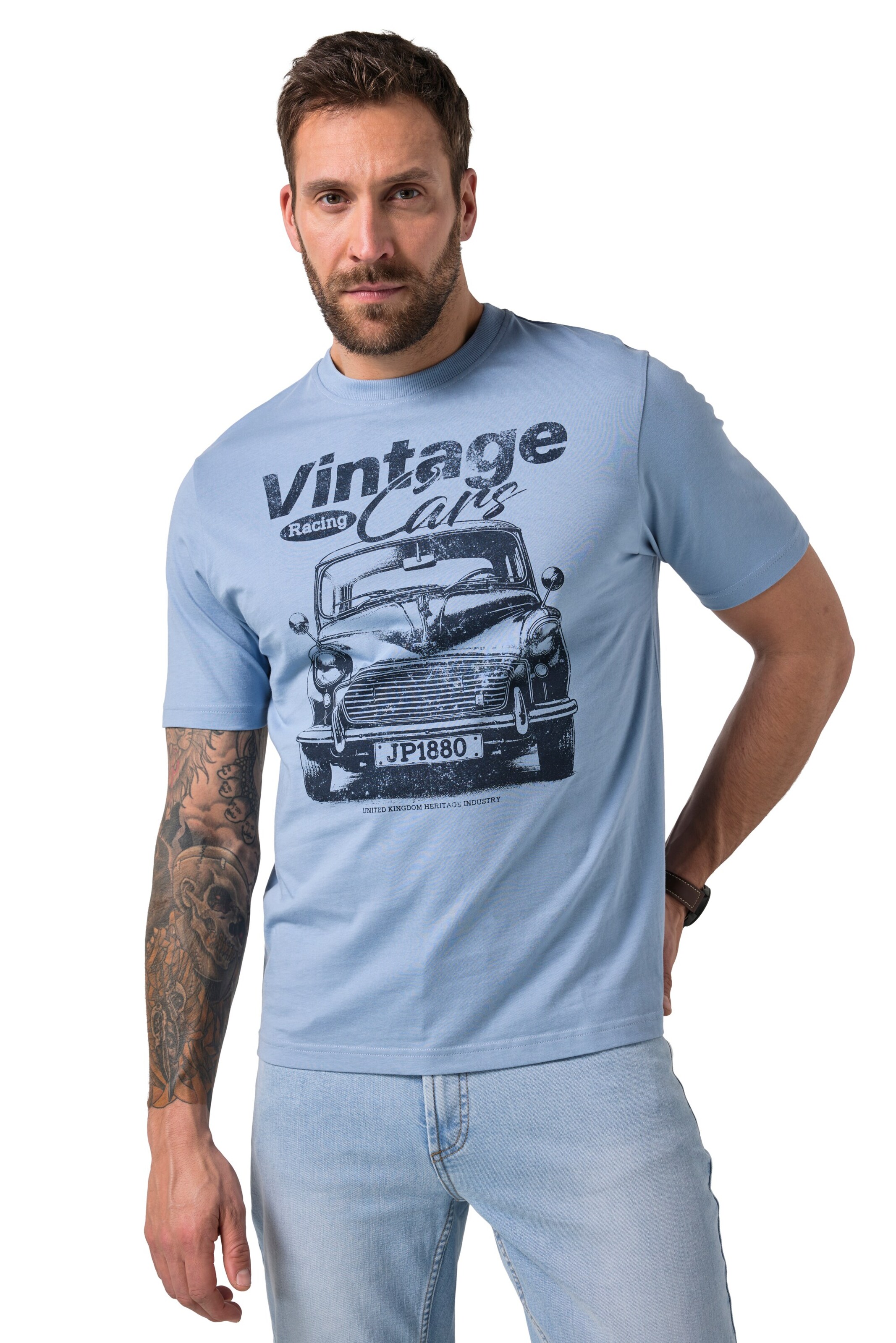 JP1880 T-Shirt in Blau: Vorderseite
