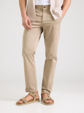 JACK & JONES Slim fit Chino trousers in Yellow: front