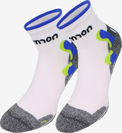 normani Sportsocken in blau / hellgrün / schwarzmeliert / weiß, Produktansicht