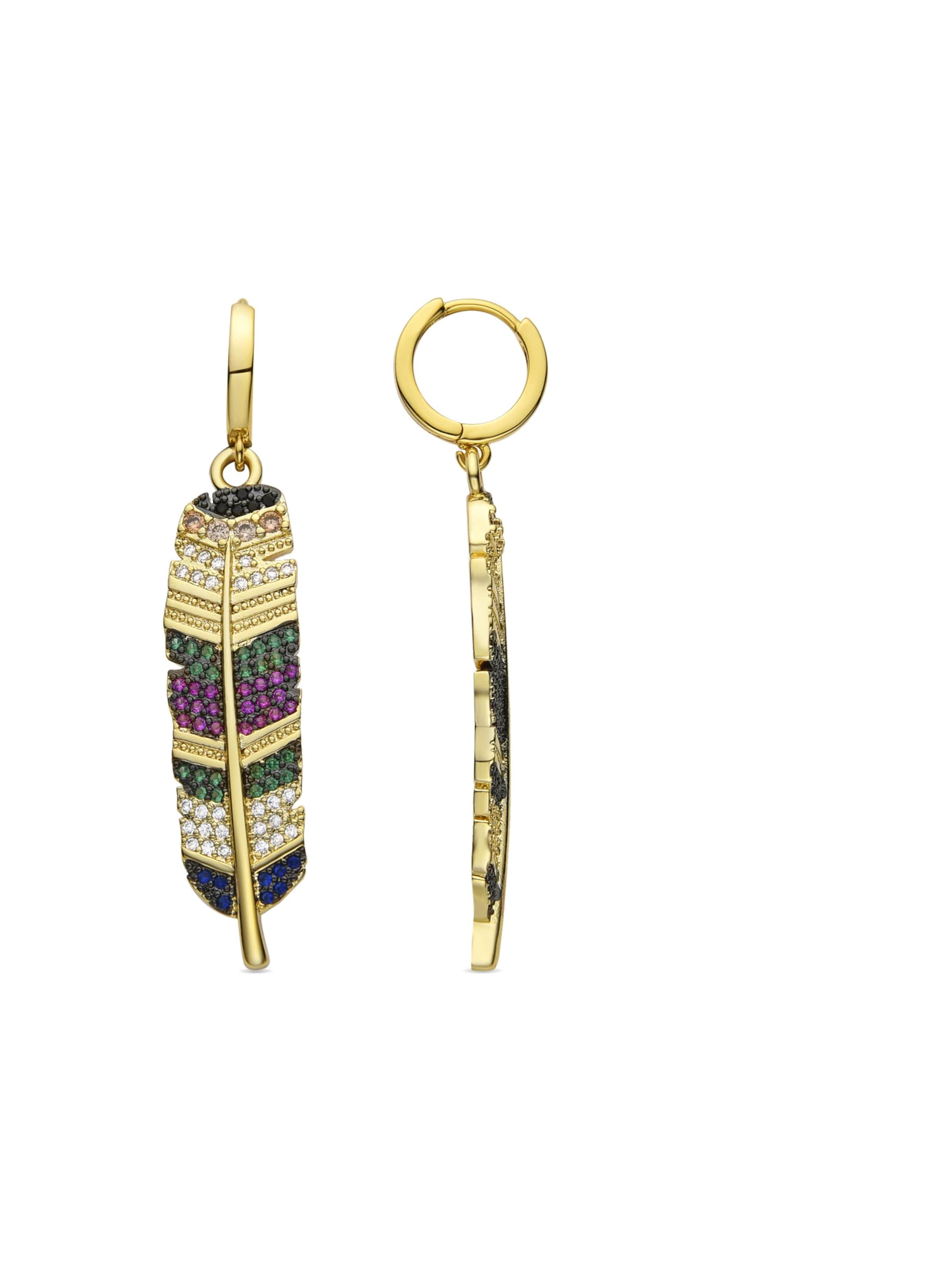 Luxenter Oorbellen 'Muisem' in Gemengde kleuren: voorkant