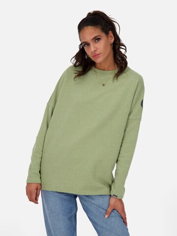 Alife and Kickin Sweatshirt 'Denise' in Groen: voorkant