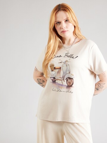 ONLY Carmakoma T-Shirt 'CARNiko' in Beige: Vorderseite