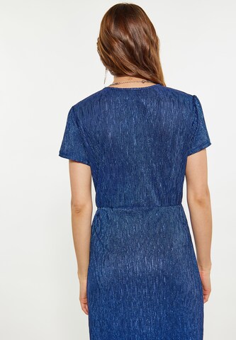 Abito da cocktail di faina in blu