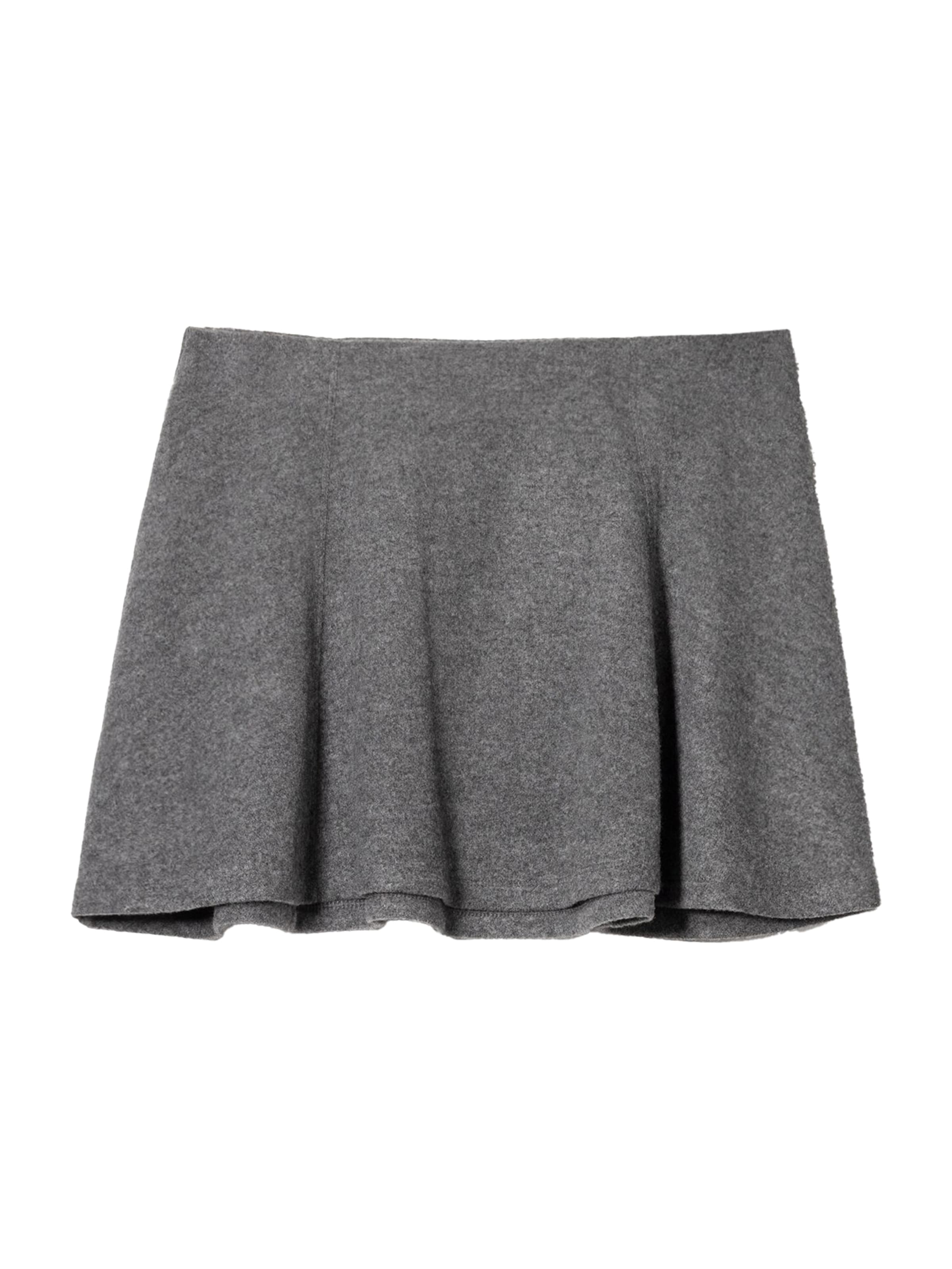 Bershka Пола в сиво: отпред