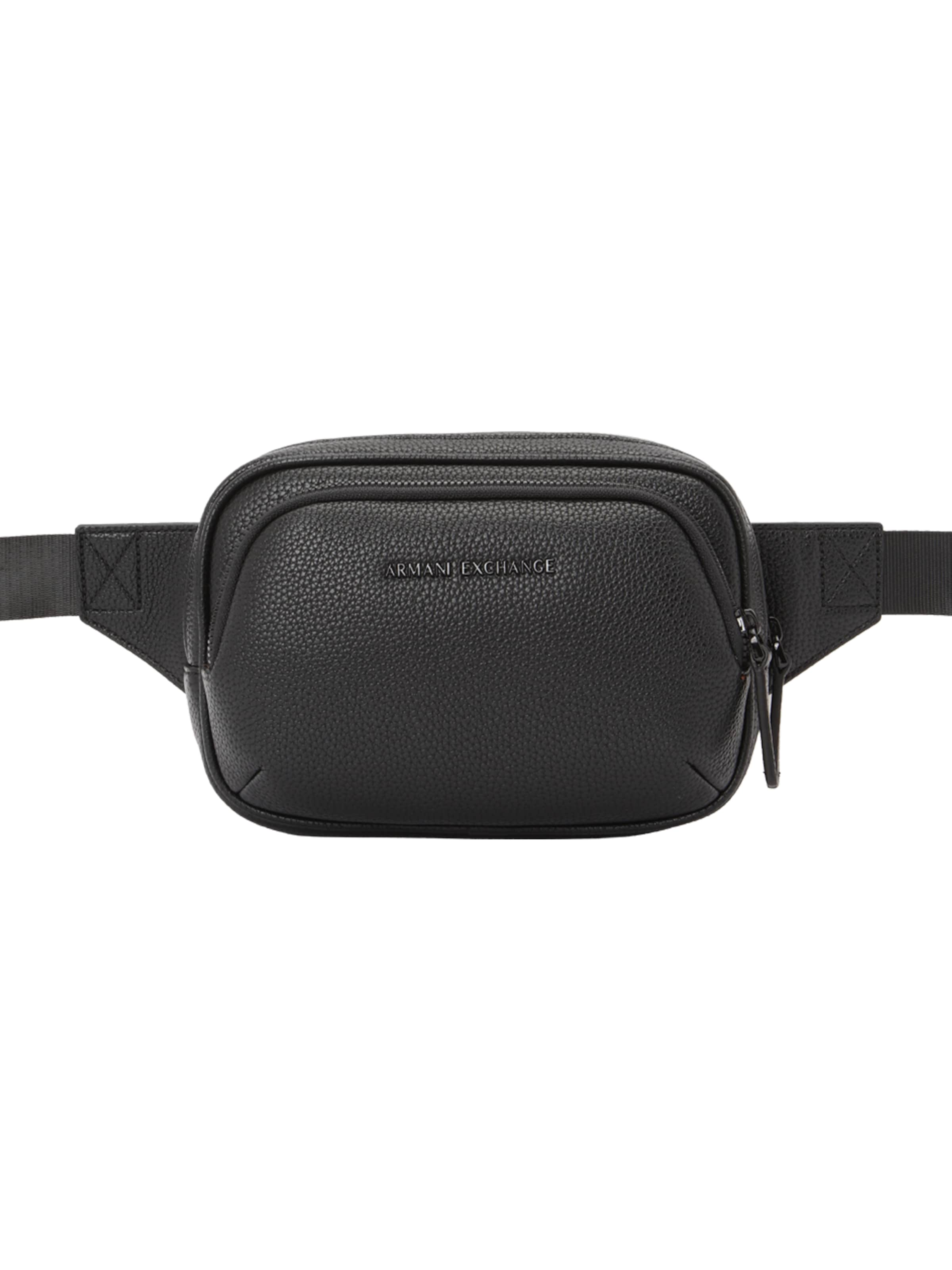 ARMANI EXCHANGE Поясная сумка 'MADRID' в Черный: спереди