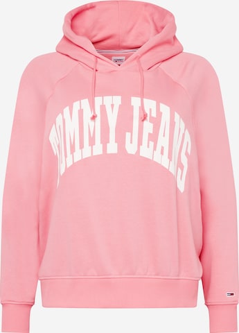 Tommy Jeans Curve - Sudadera en rosa: frente