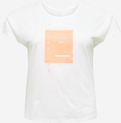 Only Play Curvy T-shirt fonctionnel 'MAGNY' en corail / blanc, Vue avec produit