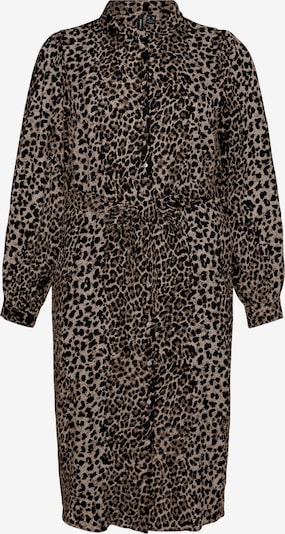 Vero Moda Curve Shirt Dress 'Kittie' in Brown / Light grey / Black, Item view