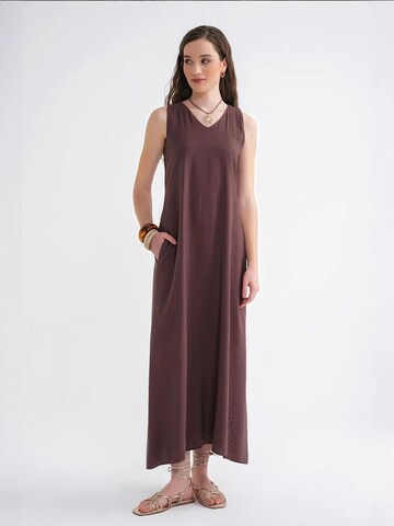 MixRay Summer Dress in Brown