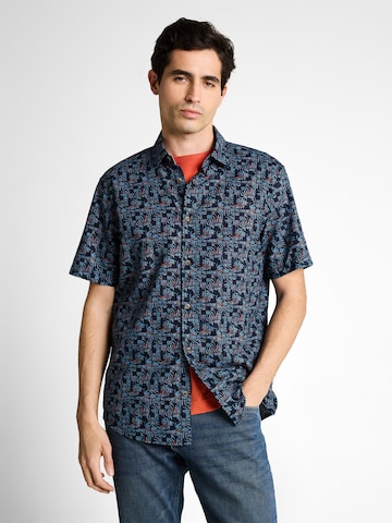 TOM TAILOR Regular fit Button Up Shirt in Blue: front