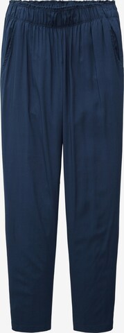 TOM TAILOR - Loosefit Calças chino em azul: frente