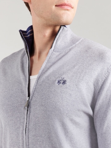 La Martina Πλεκτή ζακέτα σε γκρι