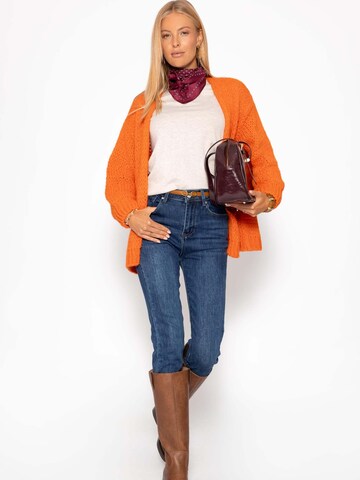 SASSYCLASSY Oversized Cardigan in Orange