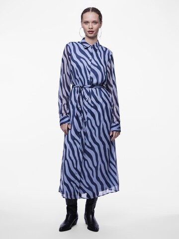 PIECES Blusenkleid 'JALLA' in Blau: Vorderseite