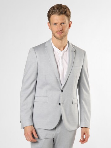 Finshley & Harding London Slim fit Business Blazer 'Brixdon' in Grey: front