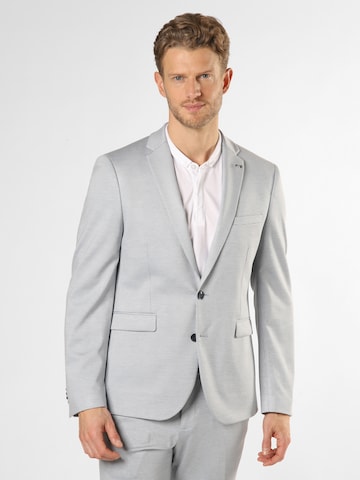 Finshley & Harding London Slim fit Business Blazer 'Brixdon' in Grey: front