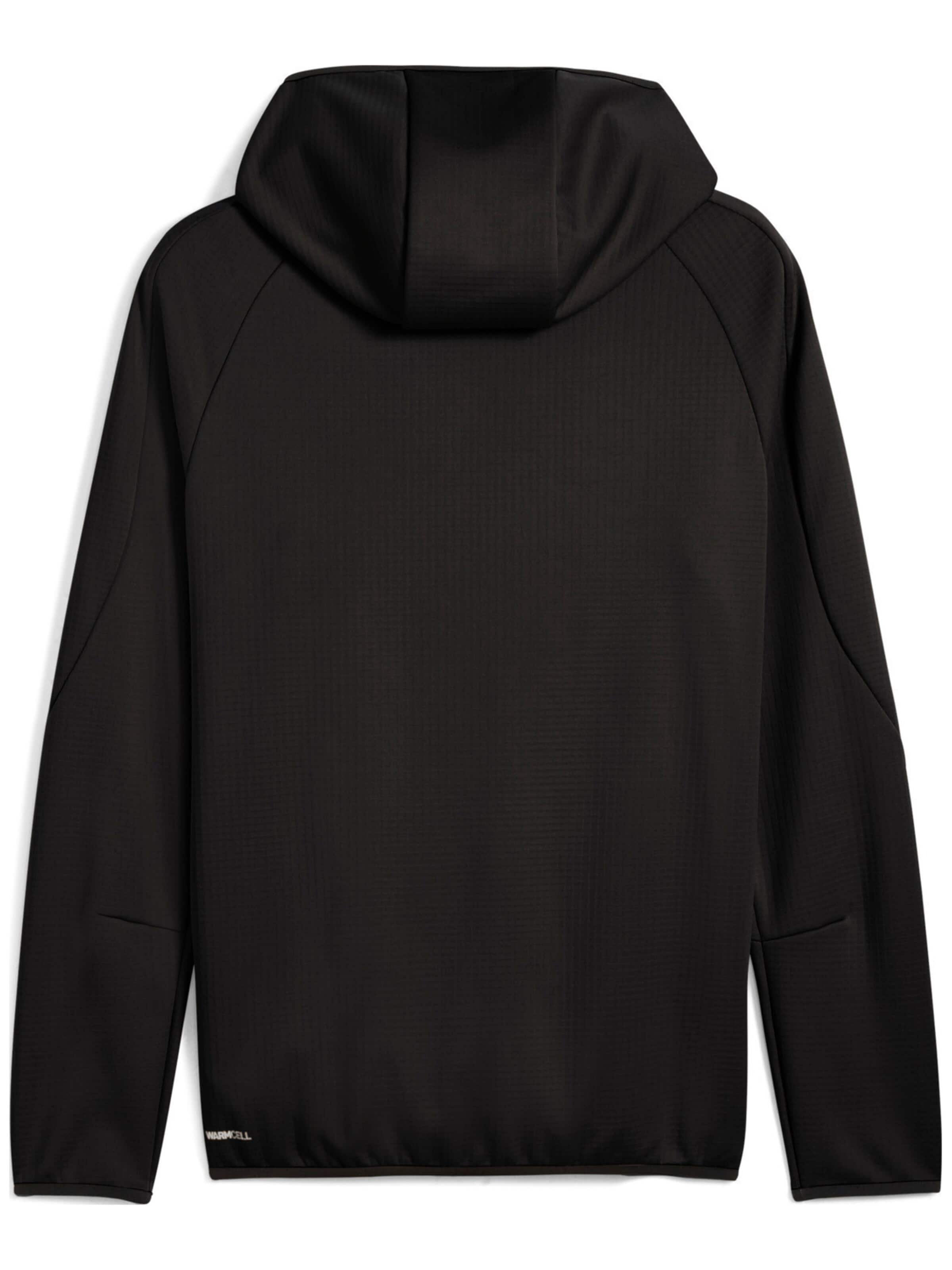 PUMA Sportjas 'Puma Evostripe Warm Fz Hoodie' in Zwart