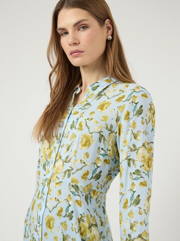 YAS Blousejurk 'YASSAVANNA' in Blauw