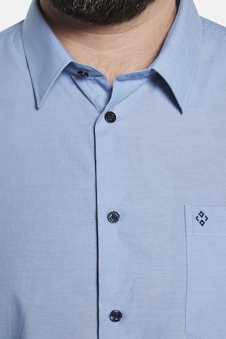 Charles Colby Comfort fit Overhemd ' Duke Hamish ' in Blauw