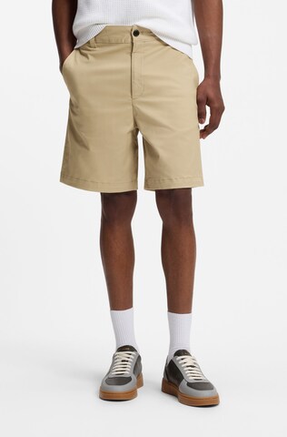 HUGO Slimfit Chinohose in Beige: Vorderseite