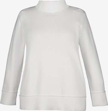 Ulla Popken Rollkragenpullover in Weiß: predná strana