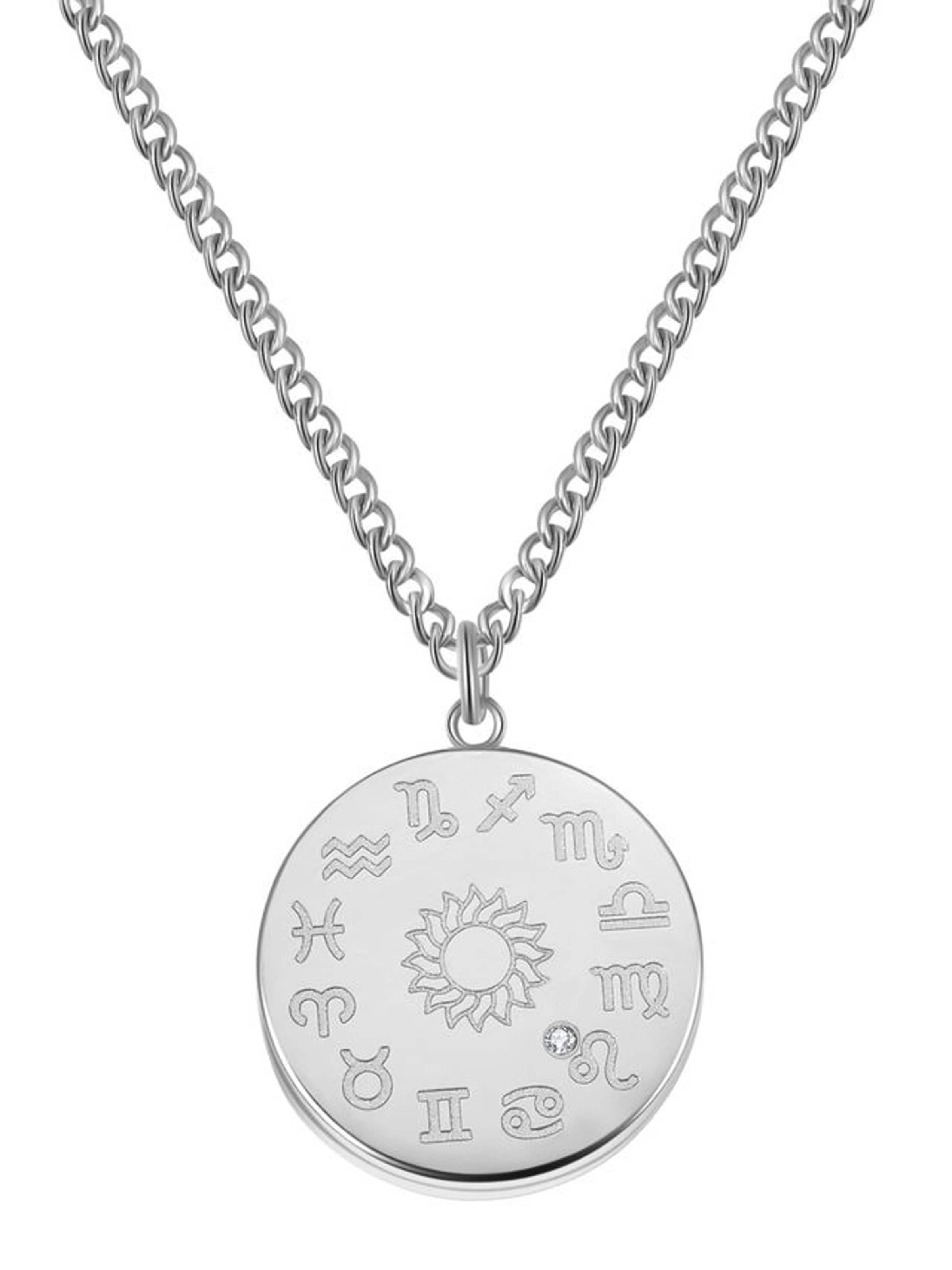 Hey Happiness - Cadena 'Luminous Leo' en plata