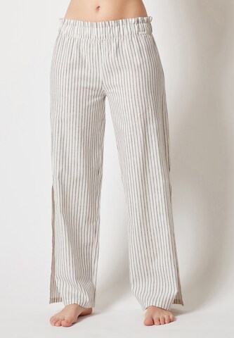 Skiny Spodnie od piżamy w kolorze biały: przód