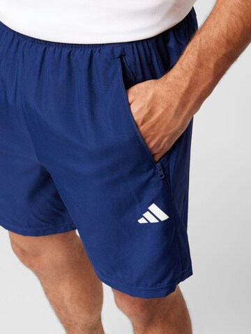 ADIDAS PERFORMANCE Regularen Športne hlače 'Train Essentials' | modra barva
