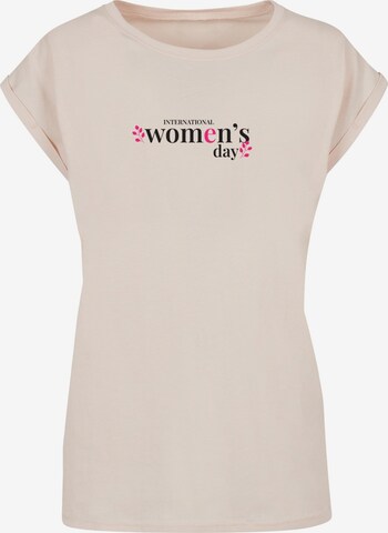 Maglietta 'WD - International Women's Day 5' di Merchcode in beige: frontale